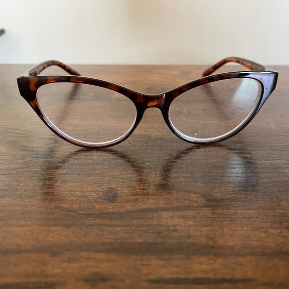 Betsey Johnson Cat Eye Frames Only Tortoiseshell Brown Women’s Glasses Designer - Picture 1 of 9